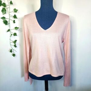 Miss Selfridge Ballerina Pink Bell Sleeves Tie Back Sweater